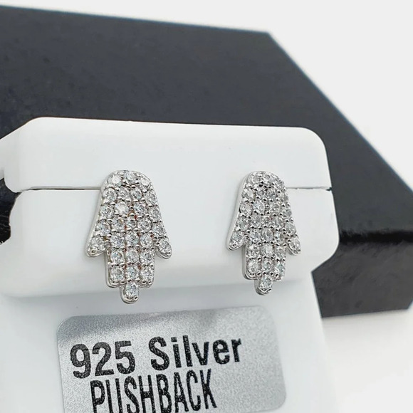 "925 sterling silver luxury CZ earrings for women/girls, Best for gift, … - Picture 4 of 9